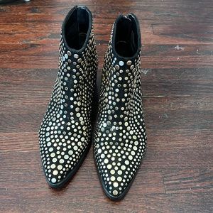 Vince Camuto Studded Western Boot Size 6